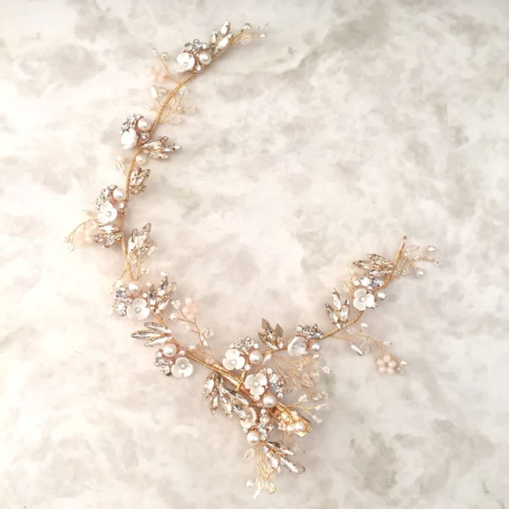 【ヘッドドレス】Lien ブライダルヘッドドレス 【結婚式 ヘアアクセサリー】