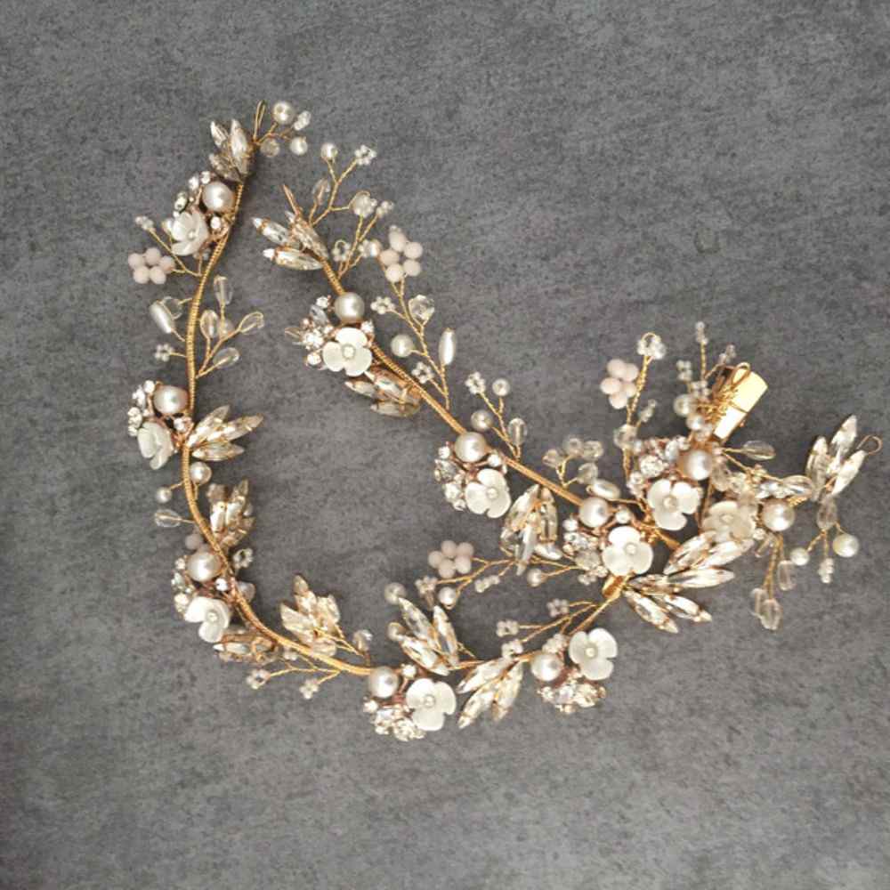 【ヘッドドレス】Lien ブライダルヘッドドレス 【結婚式 ヘアアクセサリー】