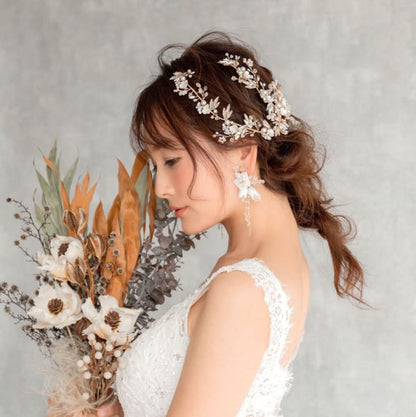 【ヘッドドレス】Lien ブライダルヘッドドレス 【結婚式　ヘアアクセサリー】