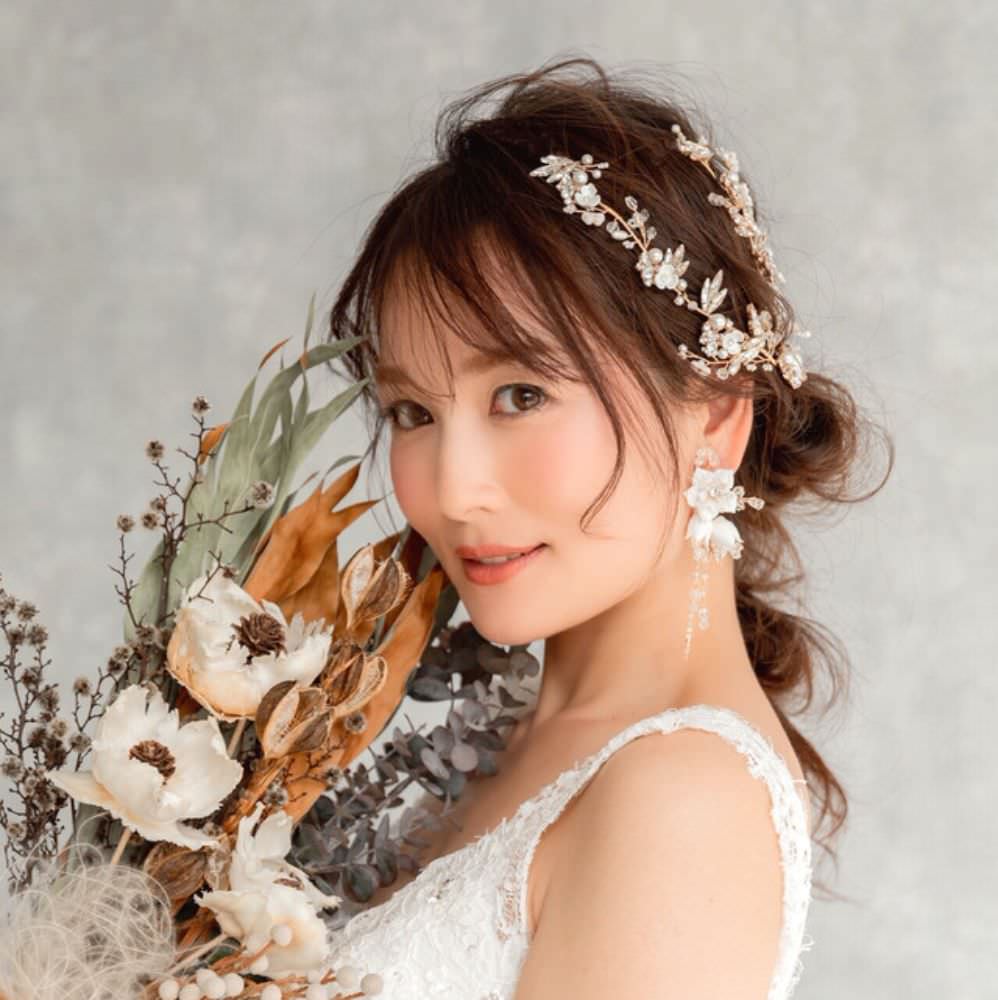 【ヘッドドレス】Lien ブライダルヘッドドレス 【結婚式　ヘアアクセサリー】