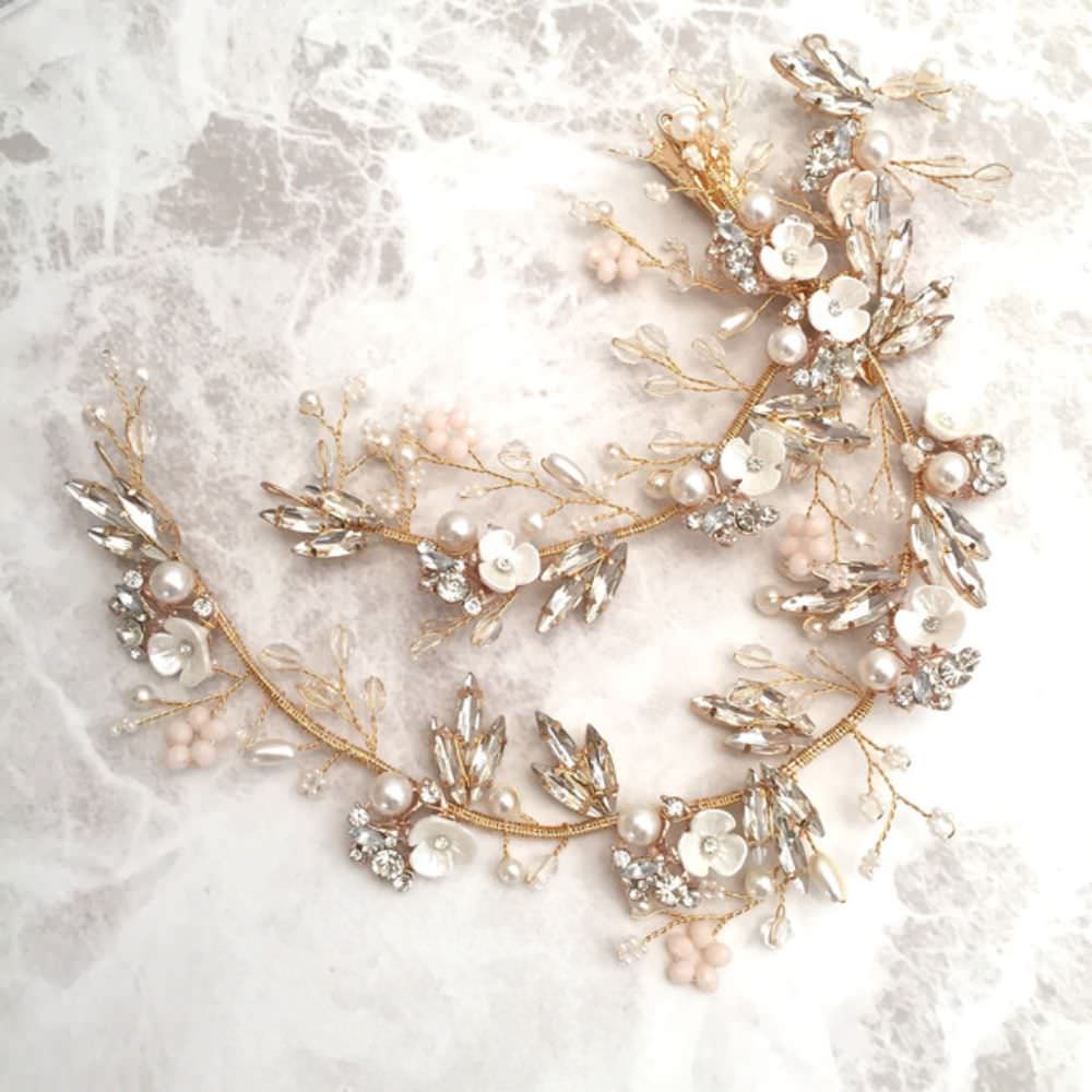 【ヘッドドレス】Lien ブライダルヘッドドレス 【結婚式 ヘアアクセサリー】