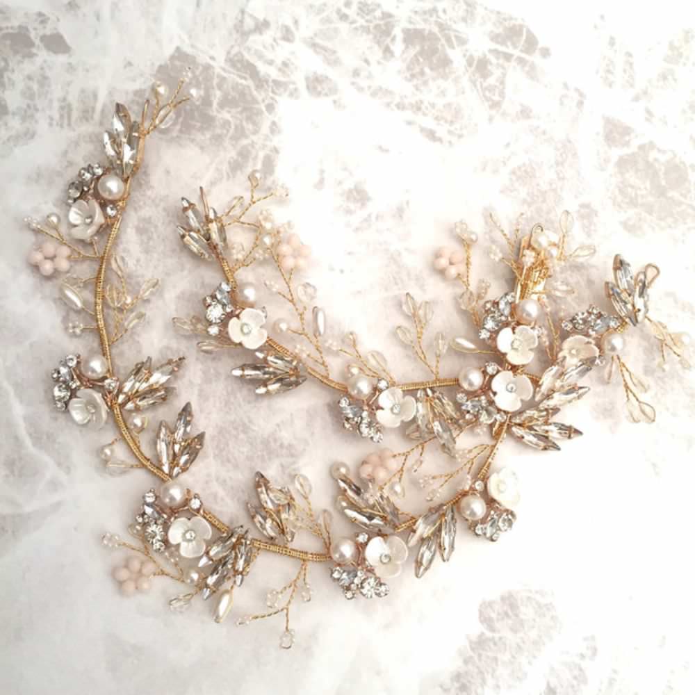 【ヘッドドレス】Lien ブライダルヘッドドレス 【結婚式 ヘアアクセサリー】