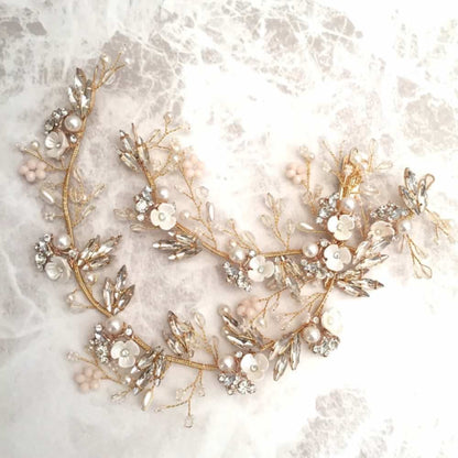 【ヘッドドレス】Lien ブライダルヘッドドレス 【結婚式 ヘアアクセサリー】