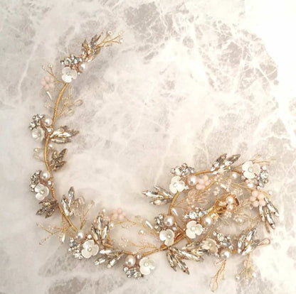 【ヘッドドレス】Lien ブライダルヘッドドレス 【結婚式 ヘアアクセサリー】