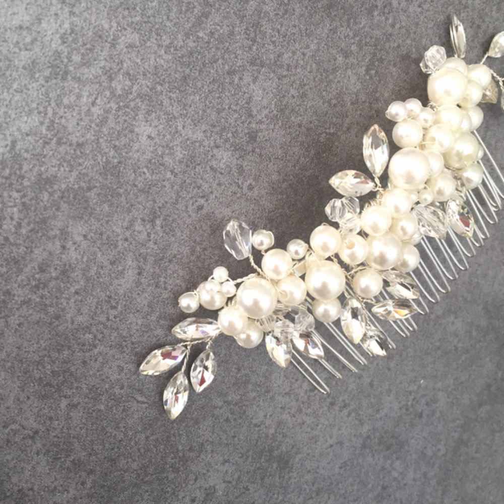 【ヘッドドレス】pearl ブライダルヘッドピース 【結婚式 ヘアアクセサリー】