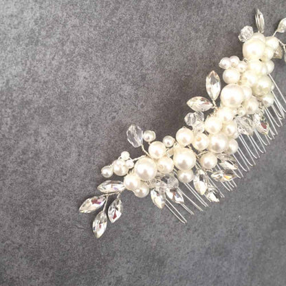 【ヘッドドレス】pearl ブライダルヘッドピース 【結婚式 ヘアアクセサリー】