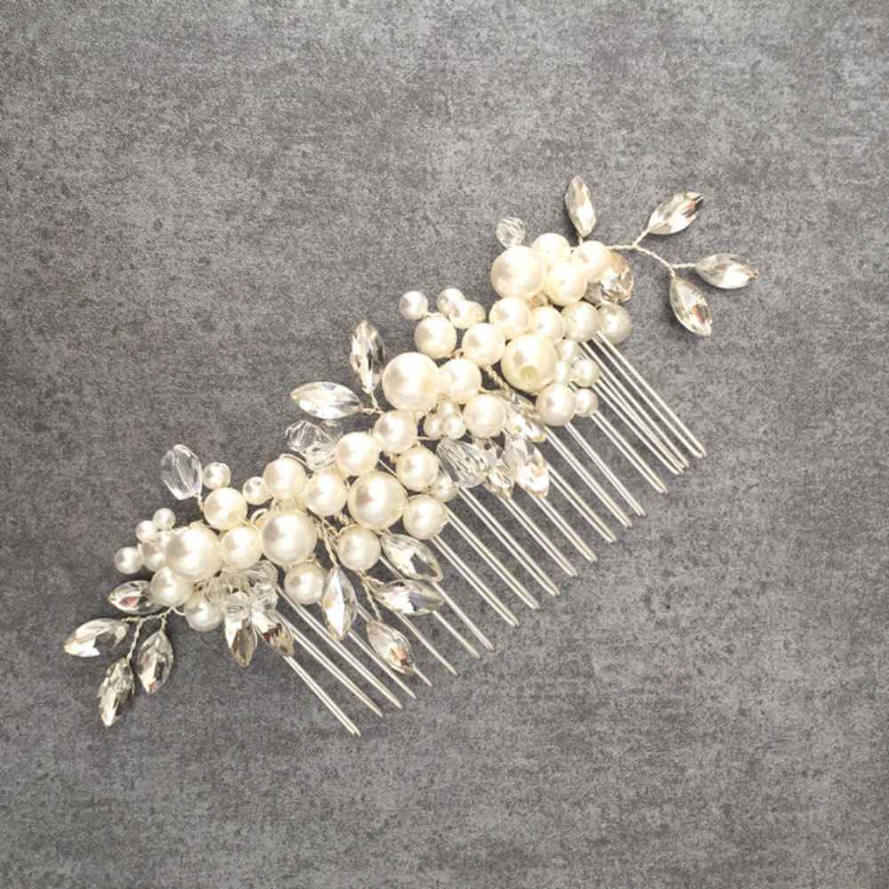 【ヘッドドレス】pearl ブライダルヘッドピース 【結婚式 ヘアアクセサリー】