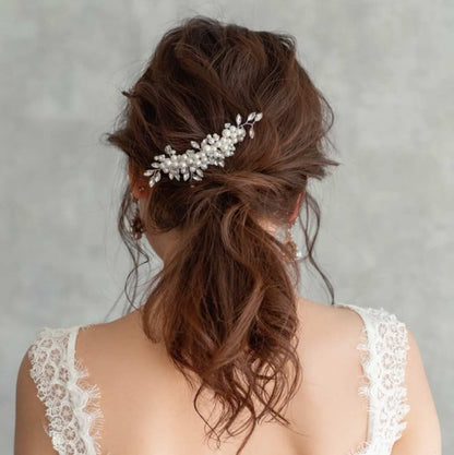 【ヘッドドレス】pearl ブライダルヘッドピース 【結婚式 ヘアアクセサリー】