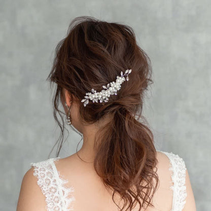 【ヘッドドレス】pearl ブライダルヘッドピース 【結婚式 ヘアアクセサリー】