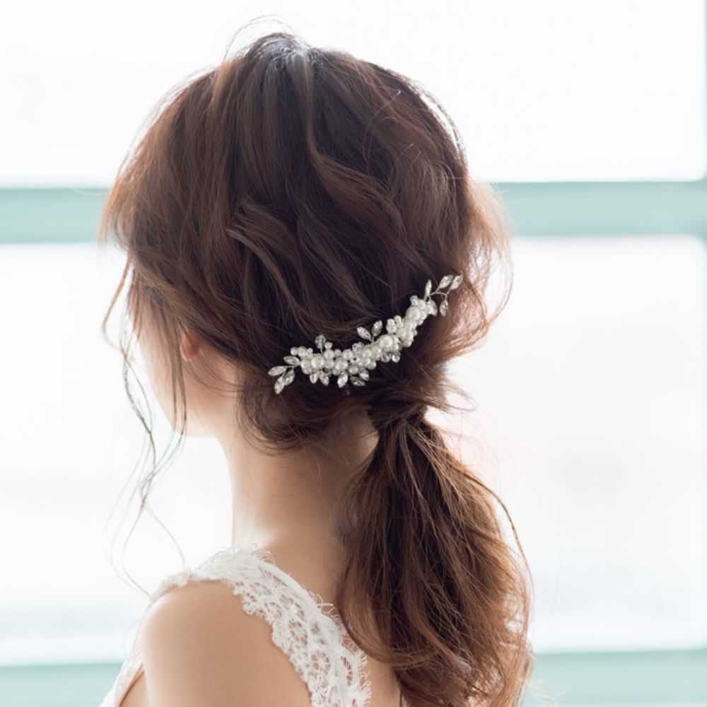 【ヘッドドレス】pearl ブライダルヘッドピース 【結婚式 ヘアアクセサリー】