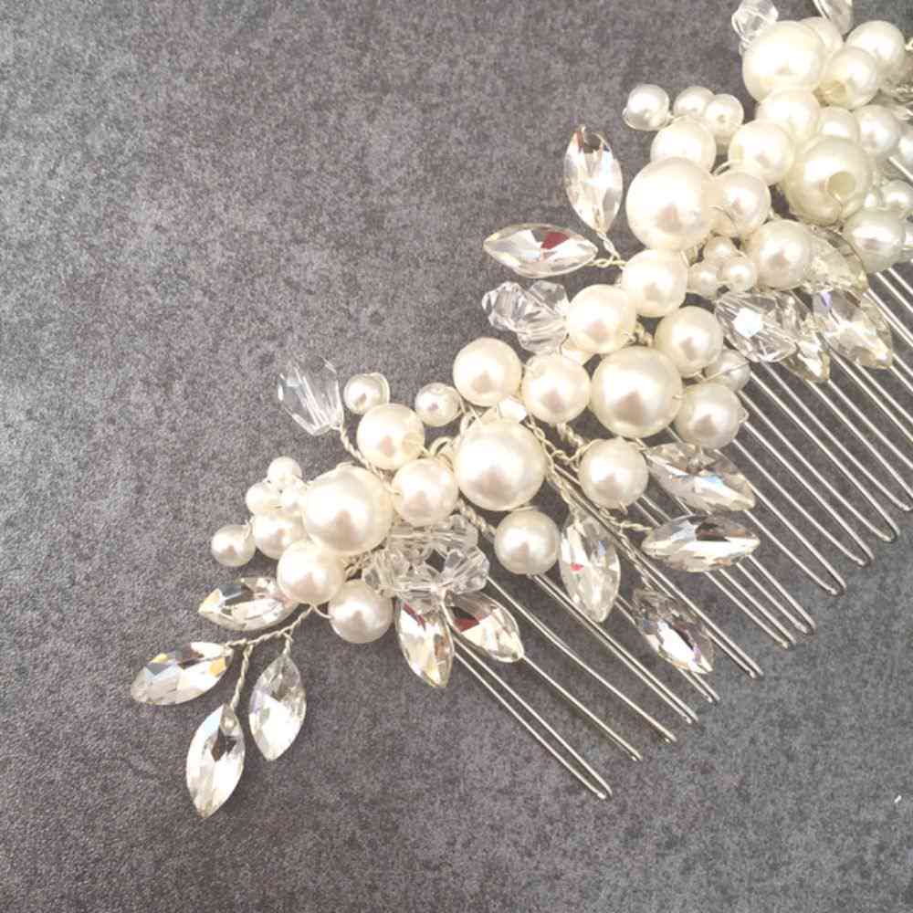 【ヘッドドレス】pearl ブライダルヘッドピース 【結婚式 ヘアアクセサリー】