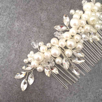 【ヘッドドレス】pearl ブライダルヘッドピース 【結婚式 ヘアアクセサリー】