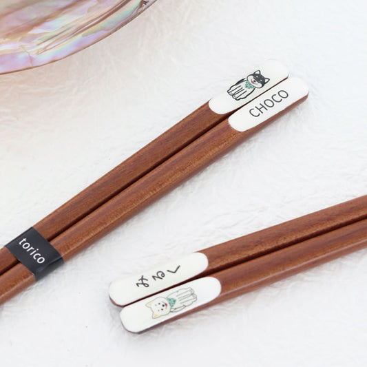 うちの子箸 世界に一つだけのお箸! 福井県若狭小浜 手作りの箸 犬 【結婚式 ギフト 引き出物 キッチン用品】