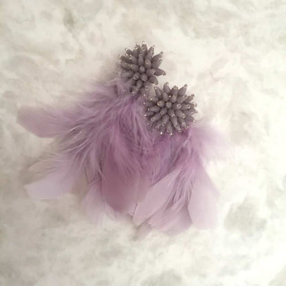 【ピアス・イヤリング】beads フェザーピアス/ブライダルアクセサリー 【結婚式 ピアス イヤリング】