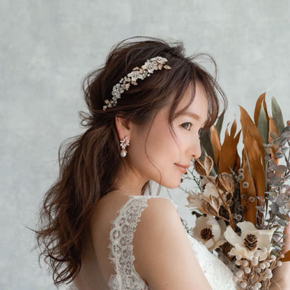 【ヘッドドレス】torsion ブライダルヘッドピース 【結婚式 ヘアアクセサリー】