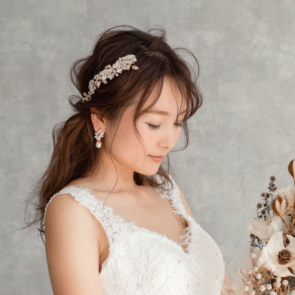 【ヘッドドレス】torsion ブライダルヘッドピース 【結婚式 ヘアアクセサリー】
