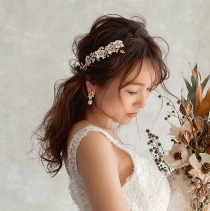 【ヘッドドレス】torsion ブライダルヘッドピース 【結婚式 ヘアアクセサリー】