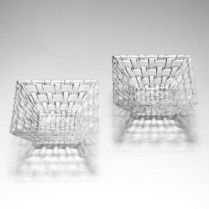 <ボサノバ> スクエアボウル ペア 12cm(2個入) ギフトボックス入 【結婚式 ギフト 引き出物 食器類】