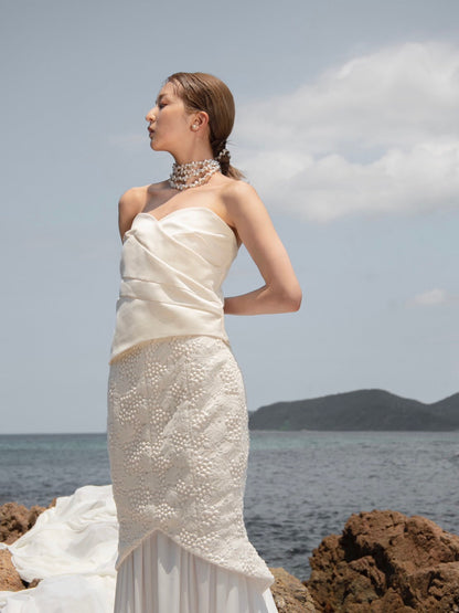 レースマーメイドドレス【ウェディングドレス レンタル】