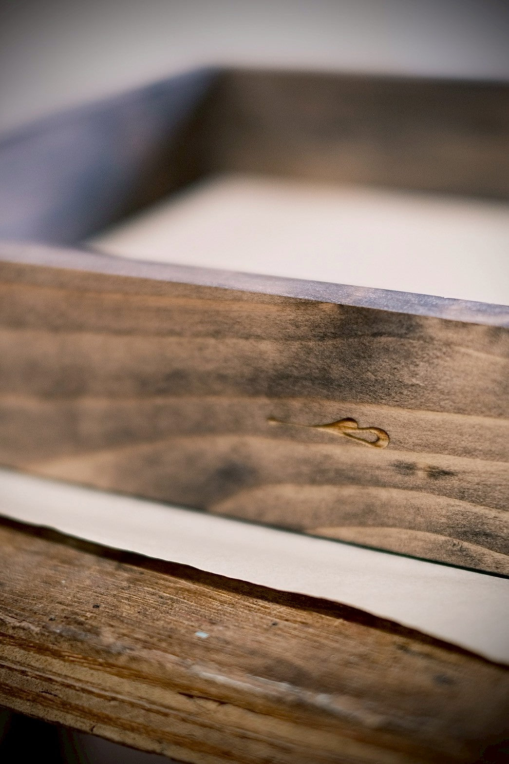 【comme si._ clé】 木箱 長方形 80名～130名〈ゲスト参加型結婚証明書〉