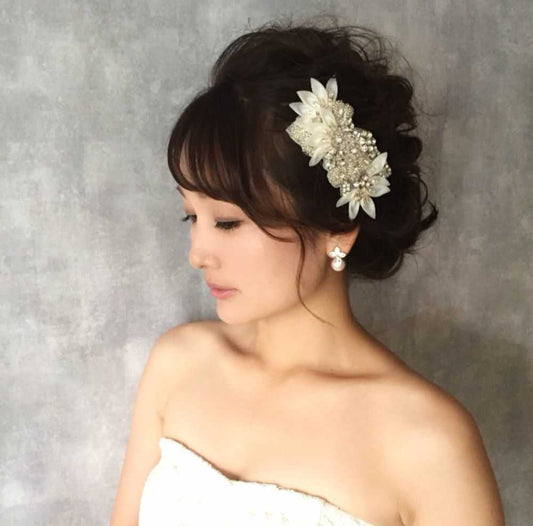 【ヘッドドレス】Ange ヘッドアクセサリー/ブライダルアクセサリー 【結婚式 ヘアアクセサリー】