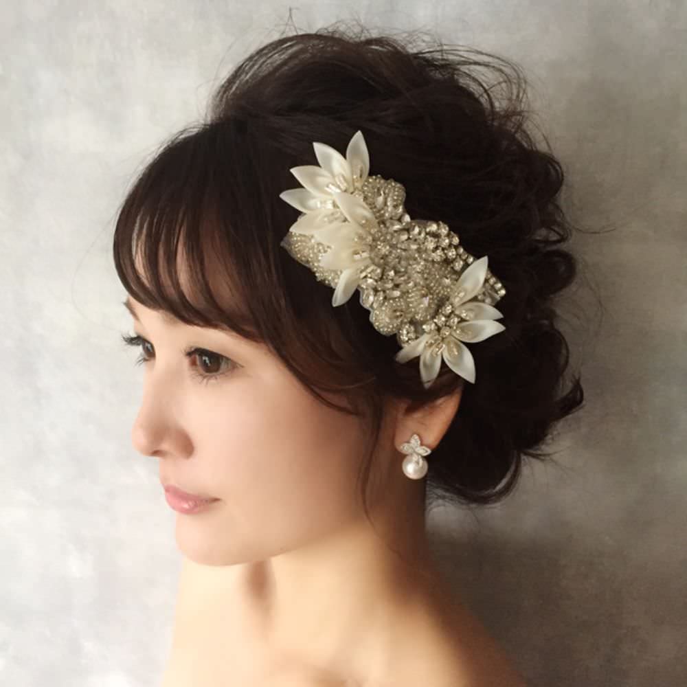 【ヘッドドレス】Ange ヘッドアクセサリー/ブライダルアクセサリー 【結婚式 ヘアアクセサリー】