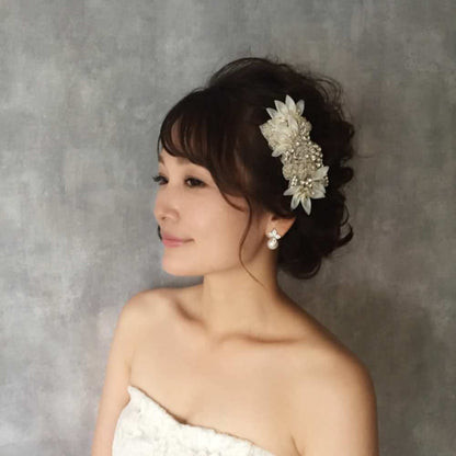 【ヘッドドレス】Ange ヘッドアクセサリー/ブライダルアクセサリー 【結婚式 ヘアアクセサリー】