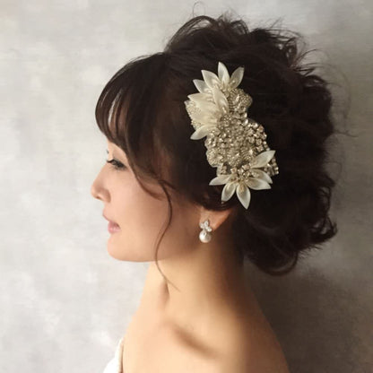 【ヘッドドレス】Ange ヘッドアクセサリー/ブライダルアクセサリー 【結婚式 ヘアアクセサリー】