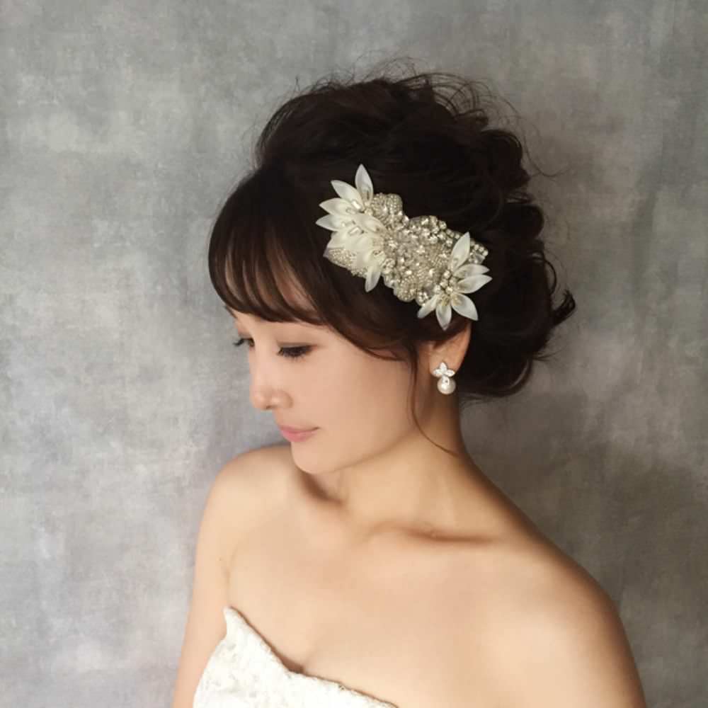 【ヘッドドレス】Ange ヘッドアクセサリー/ブライダルアクセサリー 【結婚式 ヘアアクセサリー】