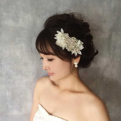 【ヘッドドレス】Ange ヘッドアクセサリー/ブライダルアクセサリー 【結婚式 ヘアアクセサリー】