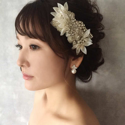【ヘッドドレス】Ange ヘッドアクセサリー/ブライダルアクセサリー 【結婚式 ヘアアクセサリー】