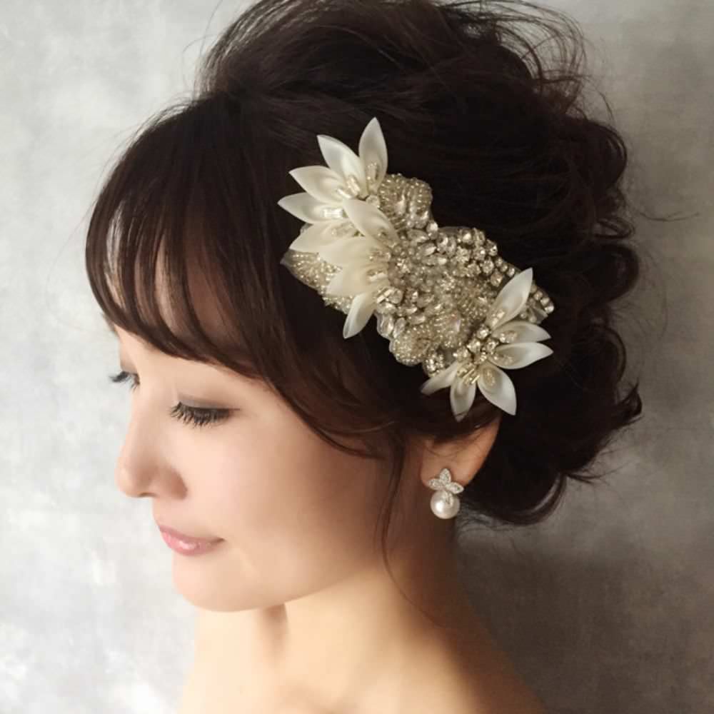 【ヘッドドレス】Ange ヘッドアクセサリー/ブライダルアクセサリー 【結婚式 ヘアアクセサリー】