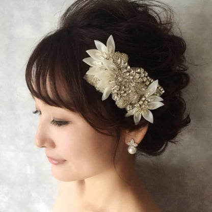 【ヘッドドレス】Ange ヘッドアクセサリー/ブライダルアクセサリー 【結婚式 ヘアアクセサリー】