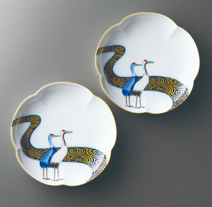 (光琳鶴)組皿 【結婚式 ギフト 引き出物 食器類】