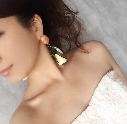 【ピアス・イヤリング】Lemon ピアス/ブライダルアクセサリー 【結婚式 ピアス イヤリング】