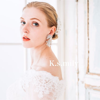 【ピアス】ブライダルピアス ビジュー ウエディング ピアス c2 【結婚式 ピアス イヤリング】