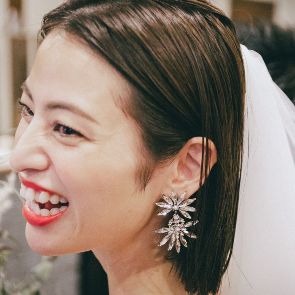 【ピアス】ブライダルピアス ビジュー ウエディング ピアス c2 【結婚式 ピアス イヤリング】