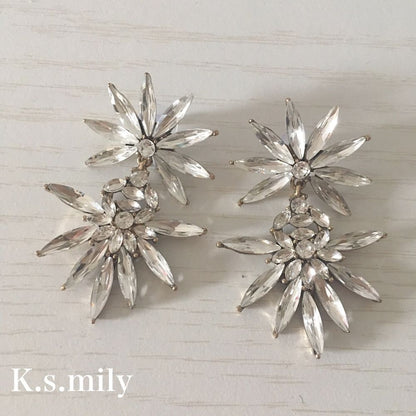 【ピアス】ブライダルピアス ビジュー ウエディング ピアス c2 【結婚式 ピアス イヤリング】