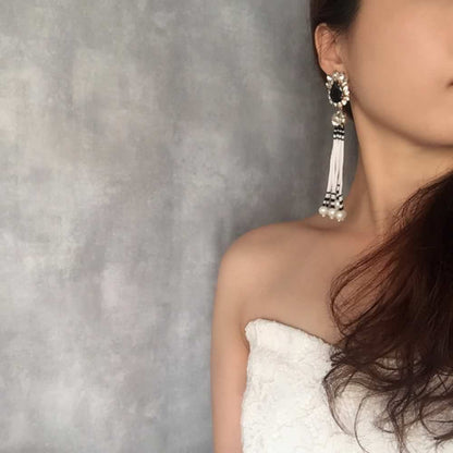 【ピアス・イヤリング】joie タッセルピアス/ブライダルアクセサリー 【結婚式 ピアス イヤリング】