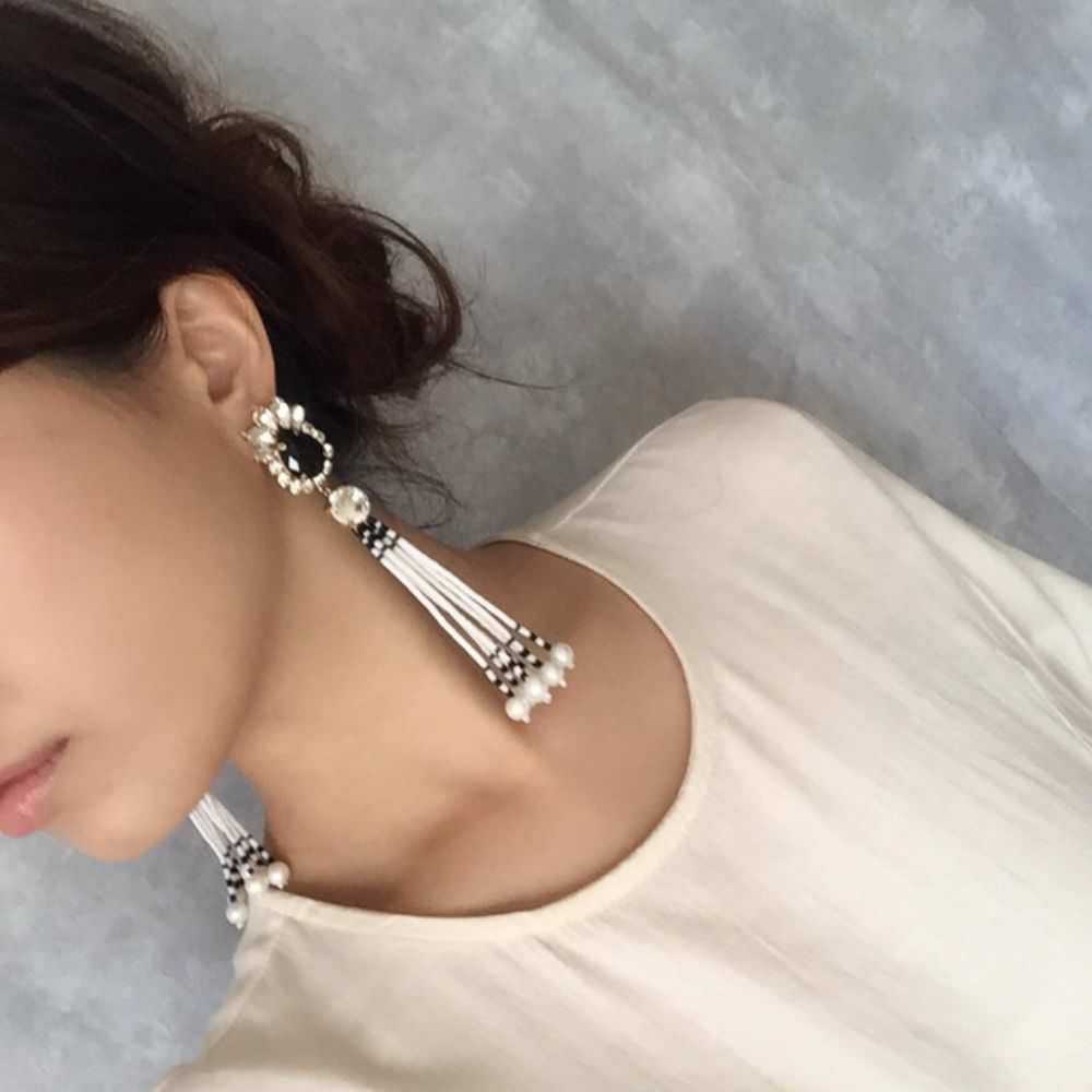 【ピアス・イヤリング】joie タッセルピアス/ブライダルアクセサリー 【結婚式 ピアス イヤリング】