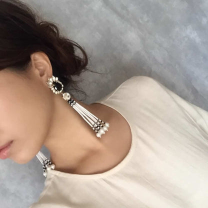 【ピアス・イヤリング】joie タッセルピアス/ブライダルアクセサリー 【結婚式 ピアス イヤリング】