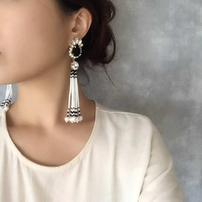 【ピアス・イヤリング】joie タッセルピアス/ブライダルアクセサリー 【結婚式 ピアス イヤリング】