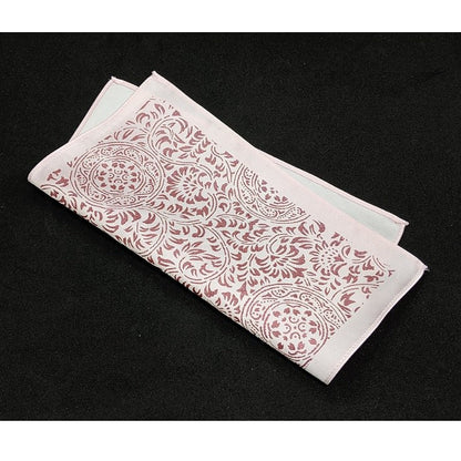 【着物職人手作り 金彩シルクポケットチーフ】ピンク Nsplus 19927 【結婚式 ハンカチ チーフ 小物】