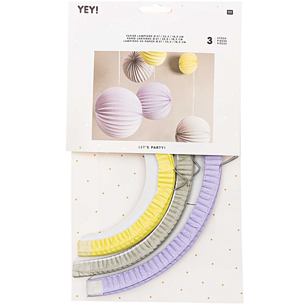 PAPER LANTERNS, PASTEL<誕生日 ウェディング パーティーデコレーション ラプンツェル アコーディオンボール> 【結婚式 その他ウェルカムグッズ】