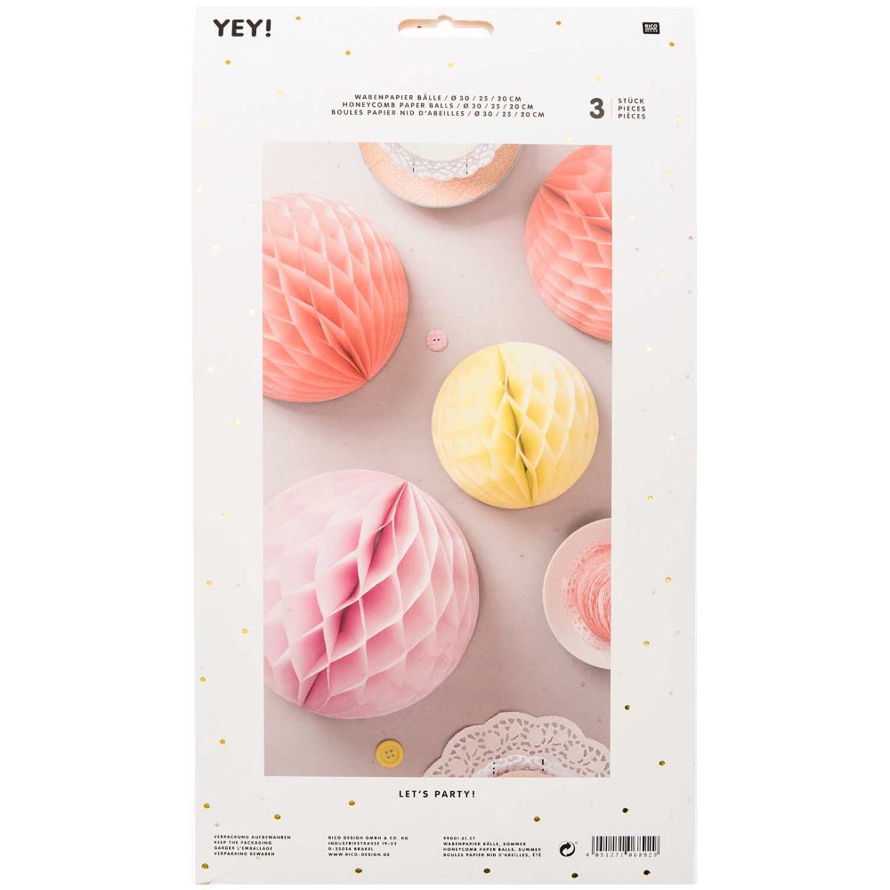 HONEYCOMB PAPER BALLS, SUMMER　【結婚式　その他ウェルカムグッズ】