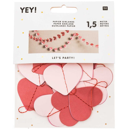 PAPER GARLAND, HEARTS 【結婚式 その他ウェルカムグッズ】