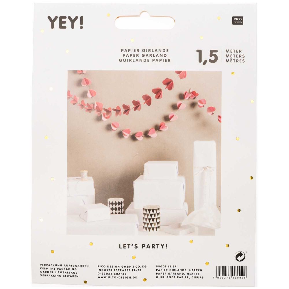 PAPER GARLAND, HEARTS 【結婚式 その他ウェルカムグッズ】