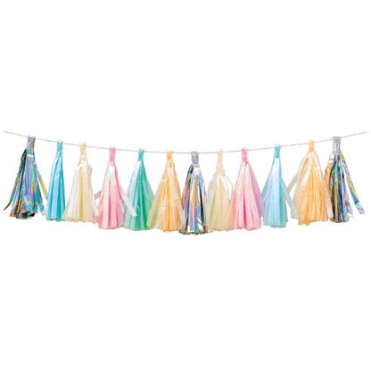 TASSEL GARLAND,PASTEL, FSCMIX <完成品>　【結婚式　その他ウェルカムグッズ】