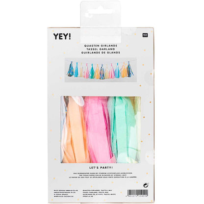 TASSEL GARLAND,PASTEL, FSCMIX <完成品> 【結婚式 その他ウェルカムグッズ】