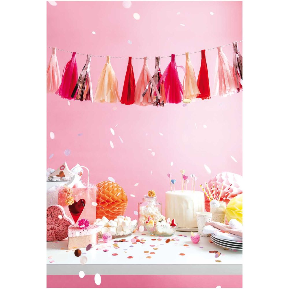 TASSEL GARLAND,PINK MIX,FSCMIX　<完成品>　【結婚式　その他ウェルカムグッズ】